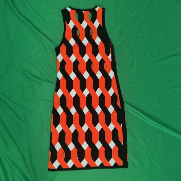 Rag & Bone Olympia Geometric Patterned Sleeveless Knit Dress size XXS - Picture 3 of 6